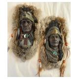 T - NATIVE AMERICAN CHIEF WALL PLAQUES (L73)