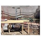 T - YARD TOOLS CART BENCH LOT (Y28)