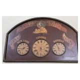 T - EAST INDIA SHIPPING CO WALL DECOR CLOCK (L61)