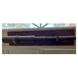 T - VINTAGE BRASS TELESCOPE ON PLAQUE (K29)