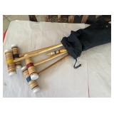 T - WOODEN CROQUET MALLETS WITH BAG (B14)