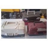 T - 3 PLASTIC TACKLE TOOLBOXES (G28)