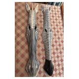 T - ZEBRA WOOD WALL MASKS (Y15)