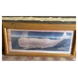 T - SPERM WHALE NAUTICAL ART (K26)