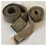 T - VINTAGE MILITARY BELTS (L37)