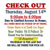 AUCTION PICK UP DAY & HOURS