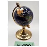 P - DEST GLOBE ON BRASS STAND