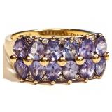 14K YELLOW GOLD RING 3.6 GRAMS SIZE 7 (44)