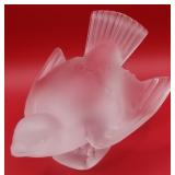 P - LALIQUE BIRD FIGURINE 3.5'T (B6)