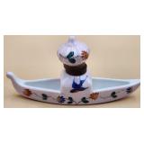 P - ANTIQUE VENETIAN GONDOLA INK WELL C 1930'S
