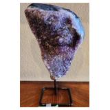 P - GORGEOUS AMETHYST GEODE ON STAND