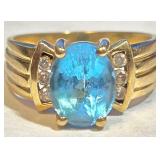 14K YELLOW GOLD RING 4.0 GRAMS SIZE 5 (45)