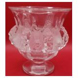 P - LALIQUE FRANCE DAMPIERRE VASE 5'T (B10)