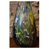 P - ARTISTIC CRISTAL MURANO VASE 12'T (B43)