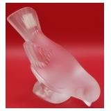 P - CRYSTAL LALIQUE BIRD FIGURINE 4'T (B1)