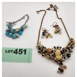 P - VERY ORNATE JEWELED JEWELRY