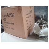 43 - NEW WMC CASE OF CUPS & SAUCERS W/ RACK (N55)