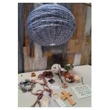 43 - NEW WMC LANTERN, BEAD GARLAND & MORE DECOR