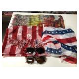 43 - NEW WMC LOT OF SCARVES & SUN GLASSES (A276)