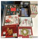 43 - NEW WMC LOT OF CHRISTMAS CARDS & DECOR BOX