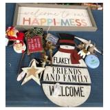 43 - ASSORTED HOLIDAY DECOR AND WALL SIGNS (A241)