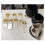 43 - GOLD NUMBER CAKE TOPPERS SET (A249)