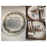 43 - MR AND MRS PLATE SET (W3)