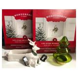 43 - NEW WMC DECORATIONS, TREE JAR, S&P SET