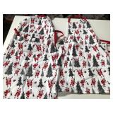 43 - SET OF TWO CHRISTMAS THEMED APRONS (A220)