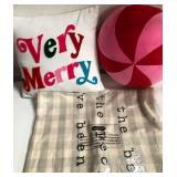 43 - NEW WMC THROW BLANKET & TOSS PILLOWS (A11)