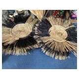 43 - NEW WMC 2 MUDPIE FRINGED WALL BASKETS (A179)