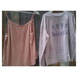 43 - NEW WMC CAMI & LONG WEEKEND TOPS L & XL (N1)