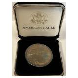 S - BEAUTIFUL RARE TONING AMERICAN SILVER EAGLE