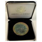 S - BEAUTIFUL RARE TONING AMERICAN SILVER EAGLE