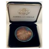 S - BEAUTIFUL RARE TONING AMERICAN SILVER EAGLE
