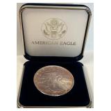 S - BEAUTIFUL RARE TONING AMERICAN SILVER EAGLE