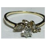 14KT GOLD DIAMOND RING 170 GRS