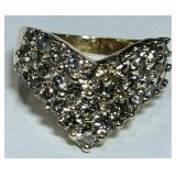 14KT GOLD DIAMOND RING 5.00GRS