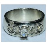 14KT GOLD DIAMOND RING 6.50GRS