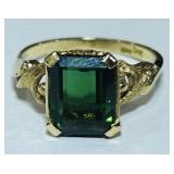 14KT GOLD TOURMALINE RING 2.70GRS