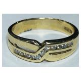 14KT GOLD DIAMOND RING 5.00GRS