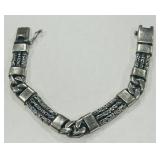STERLING SILVER MENS BRACELET 47.40 GRS