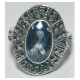 STERLING SILVER RING 6.60GRS