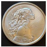 2019 1oz .999 FINE SILVER JUSTICE COIN (187)