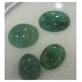 3.00CT CABOCHON EMERALD GEMSTONES