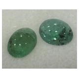 1.74CT CABOCHON EMERALD GEMSTONES