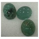 2.84CT CABOCHON EMERALD GEMSTONES
