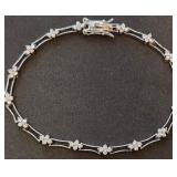13 - .925 STERLING SILVER BEACELET (225)
