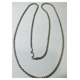 STERLING SILVER ROPE CHAIN  12.40