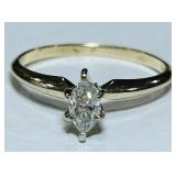 14KT GOLD DIAMOND RING 1.80GRS